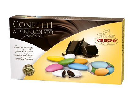 Confetti al Cioccolato Fondente Colori Assortiti