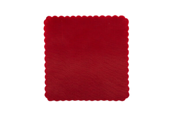 50 Veli di Fata – Tulle Organza Quadrato 24x24cm Rosso