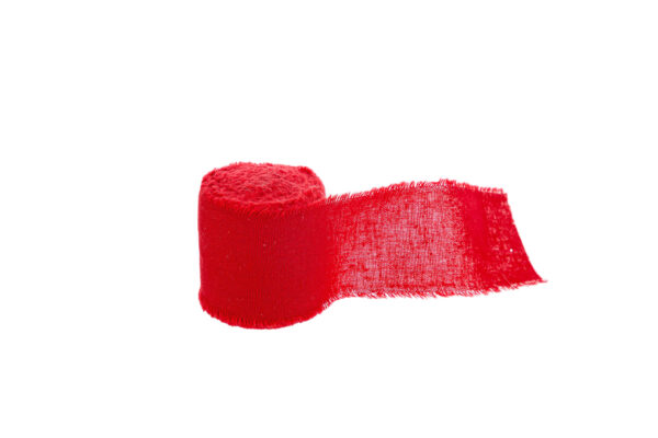 Nastro Cotone 4 Cm X 20 Mt Rosso