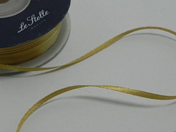 Nastro Doppio Raso Oro 3 mm x 100 m