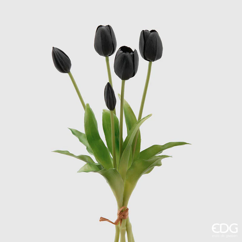 EDG Bouquet di 5 Tulipani – Nero