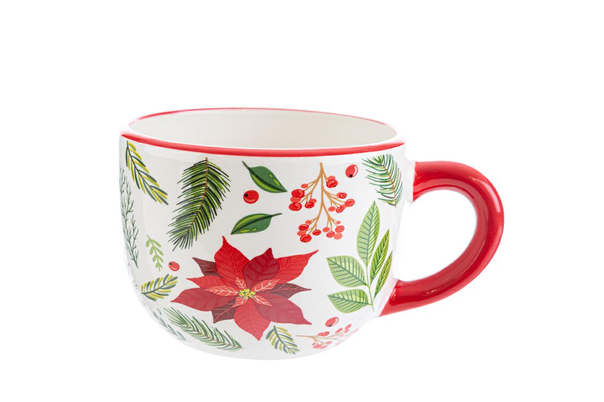 TAZZA CERAMICA BIANCO NATALE C/ASTUCCIO