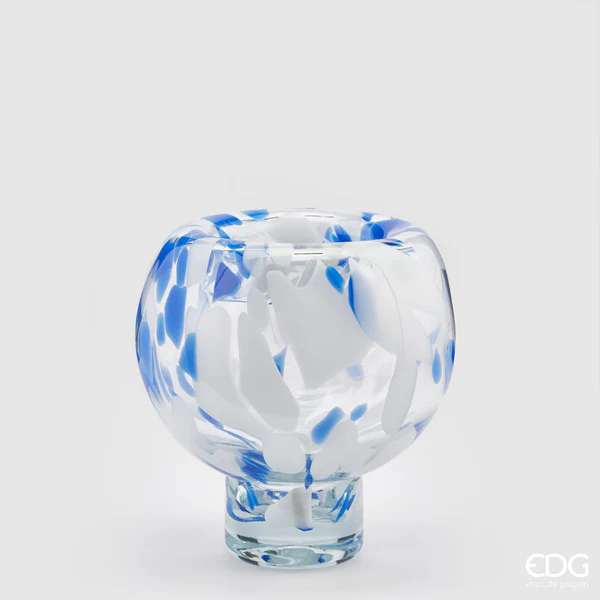 EDG – Vaso Macula Coppa White Blue H14,5 D14